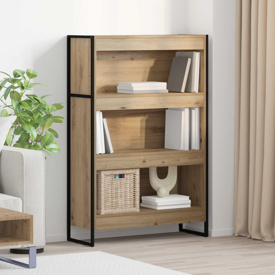 Boekenkast Ambachtelijk eiken 80 x 30 x 155 cm Bewerkt hout