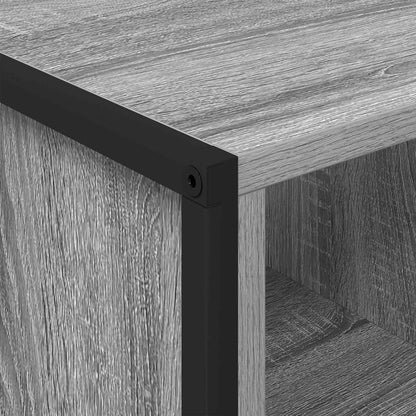Salontafel Grijs Sonoma 80 x 50 x 40 cm Bewerkt hout