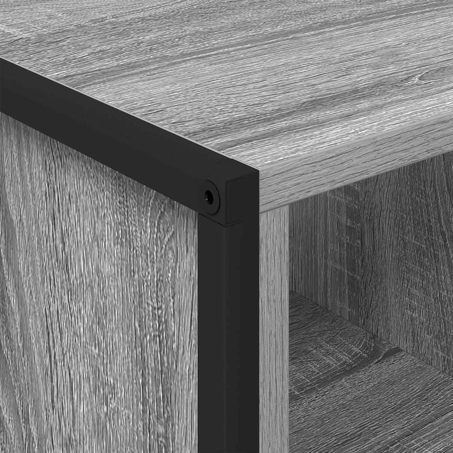 Salontafel Grijs Sonoma 80 x 50 x 40 cm Bewerkt hout