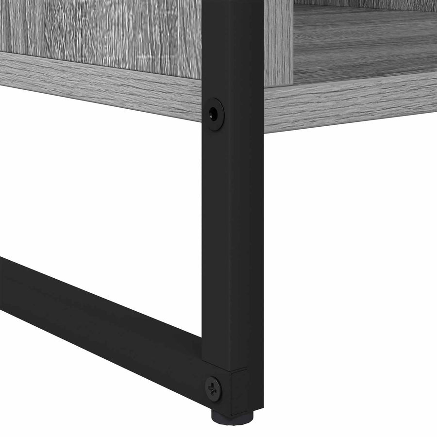 Salontafel Grijs Sonoma 80 x 50 x 40 cm Bewerkt hout