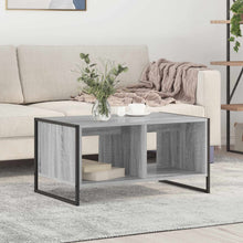 Salontafel Grijs Sonoma 80 x 50 x 40 cm Bewerkt hout