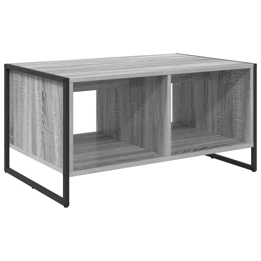 Salontafel Grijs Sonoma 80 x 50 x 40 cm Bewerkt hout