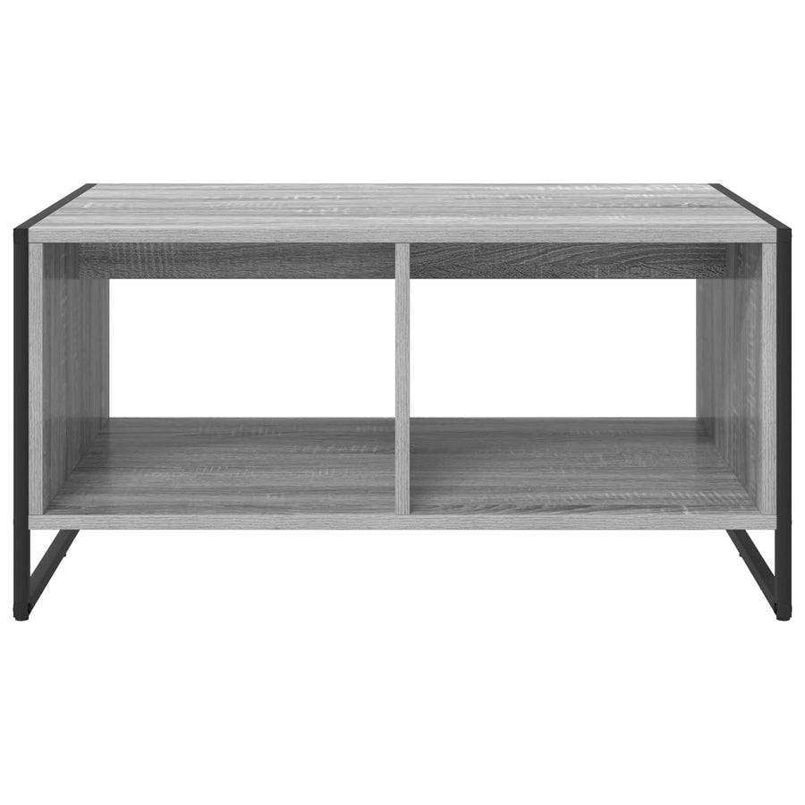 Salontafel Grijs Sonoma 80 x 50 x 40 cm Bewerkt hout