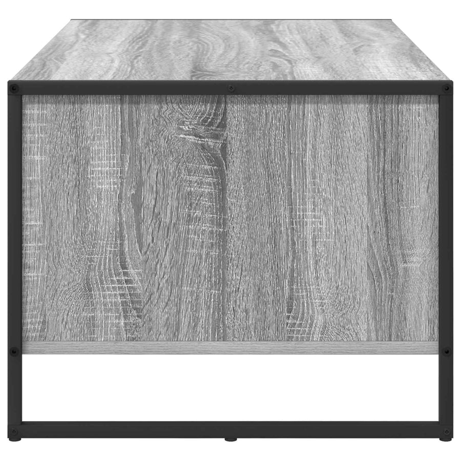 Salontafel Grijs Sonoma 80 x 50 x 40 cm Bewerkt hout