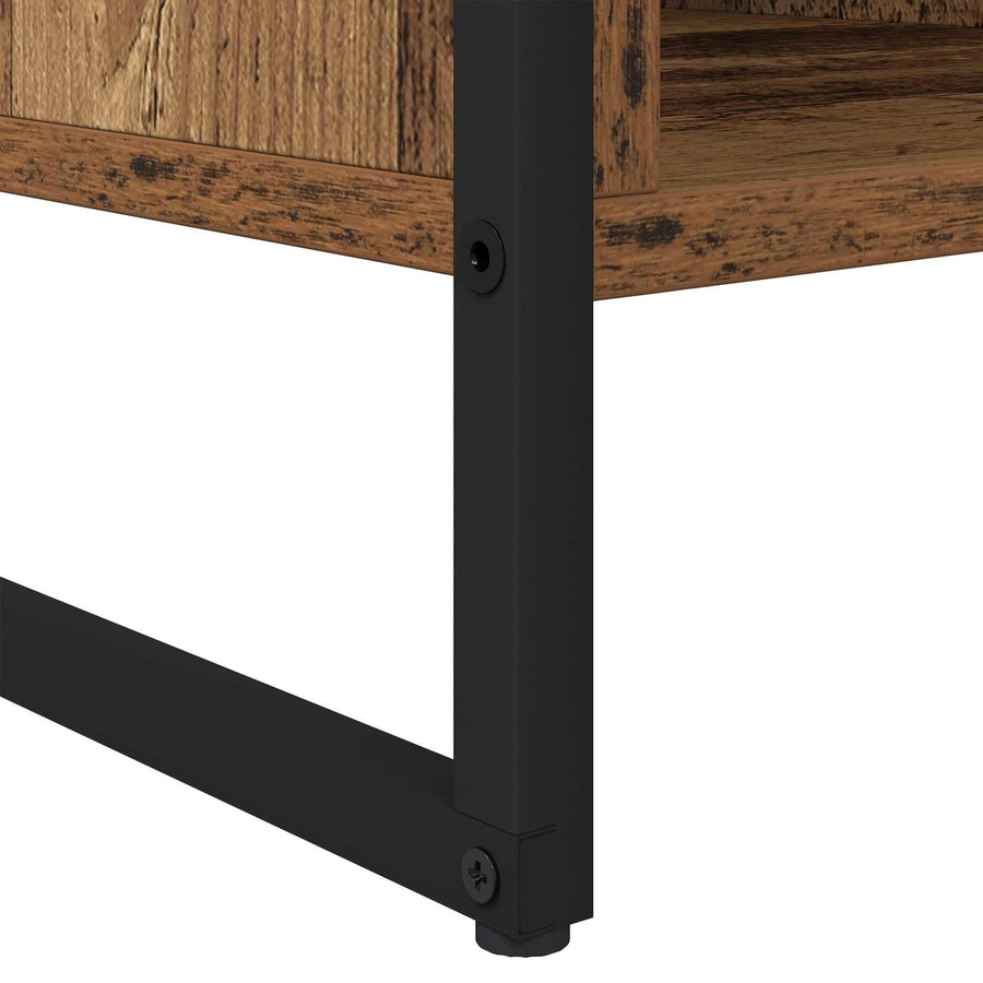 Salontafel Oud Hout 80 x 50 x 40 cm Bewerkt hout