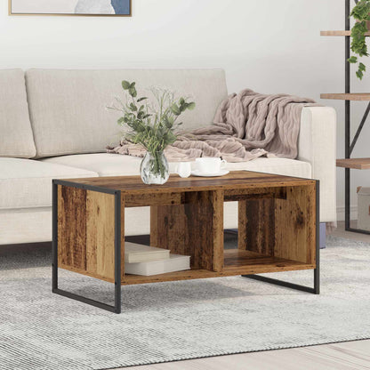 Salontafel Oud Hout 80 x 50 x 40 cm Bewerkt hout
