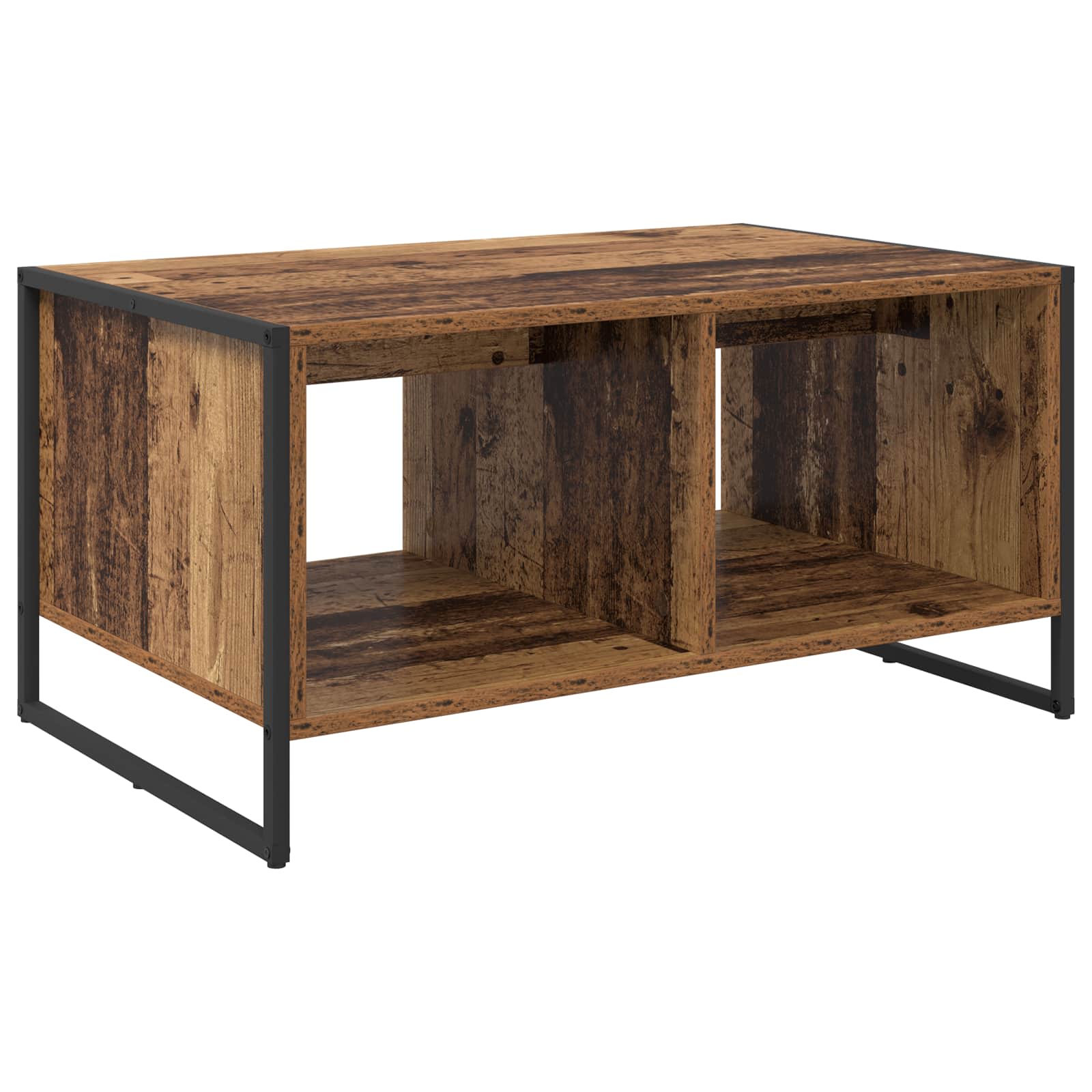 Salontafel Oud Hout 80 x 50 x 40 cm Bewerkt hout