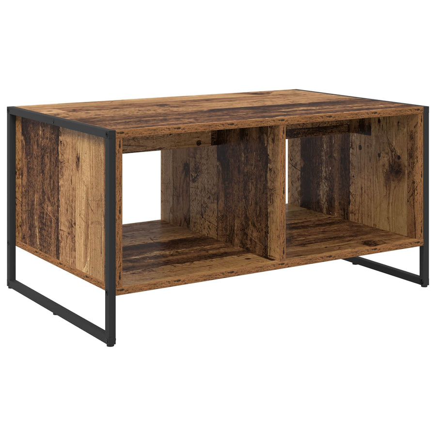 Salontafel Oud Hout 80 x 50 x 40 cm Bewerkt hout