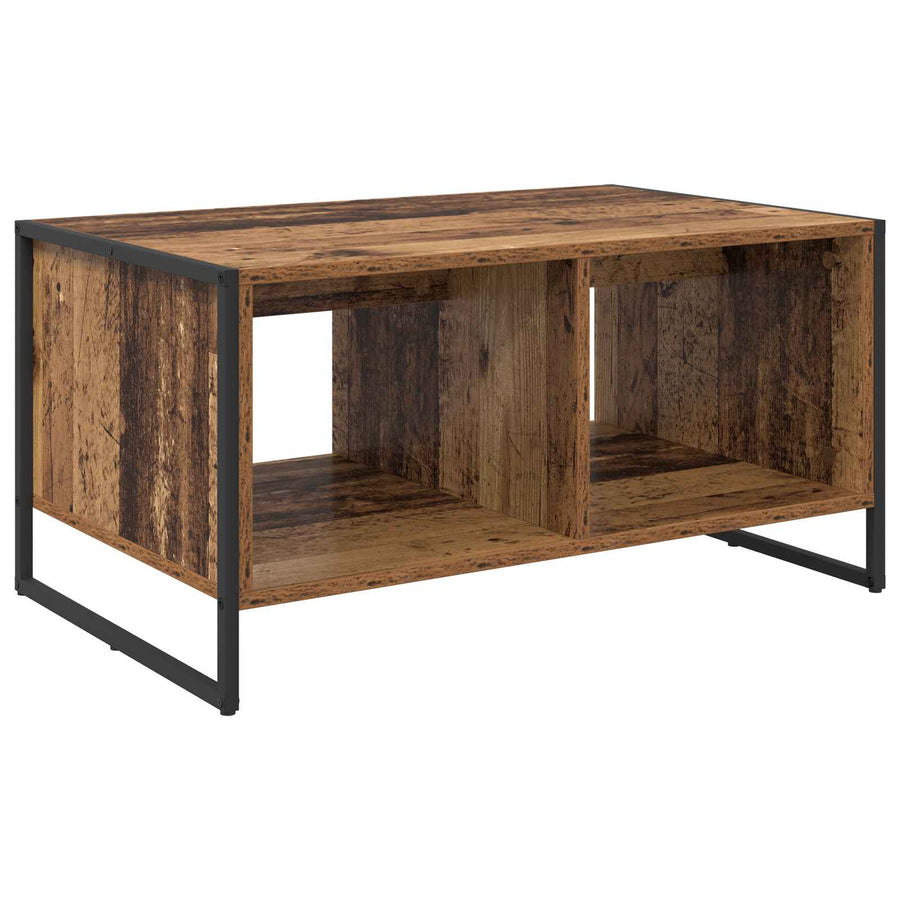 Salontafel Oud Hout 80 x 50 x 40 cm Bewerkt hout
