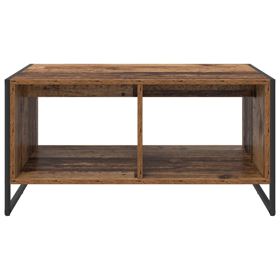 Salontafel Oud Hout 80 x 50 x 40 cm Bewerkt hout