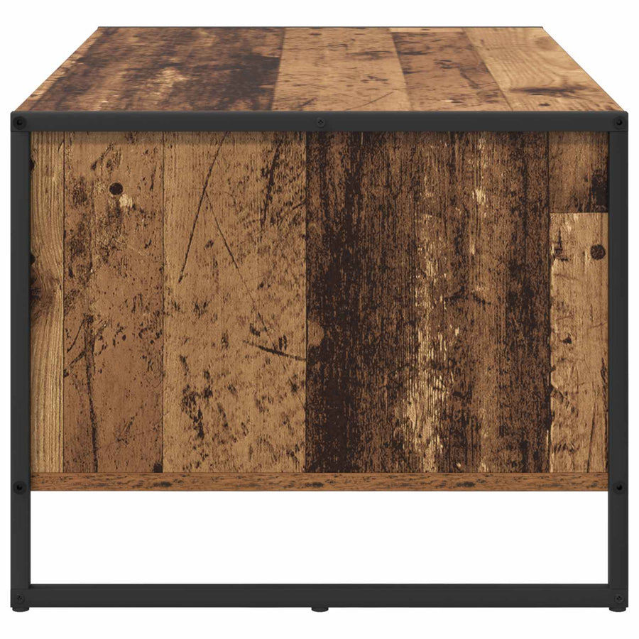 Salontafel Oud Hout 80 x 50 x 40 cm Bewerkt hout