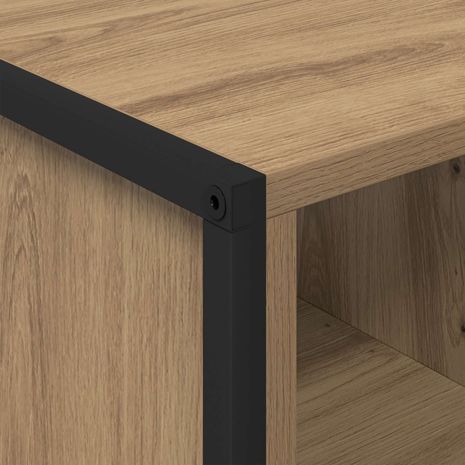 Salontafel Ambachtelijk eiken 80 x 50 x 40 cm Bewerkt hout