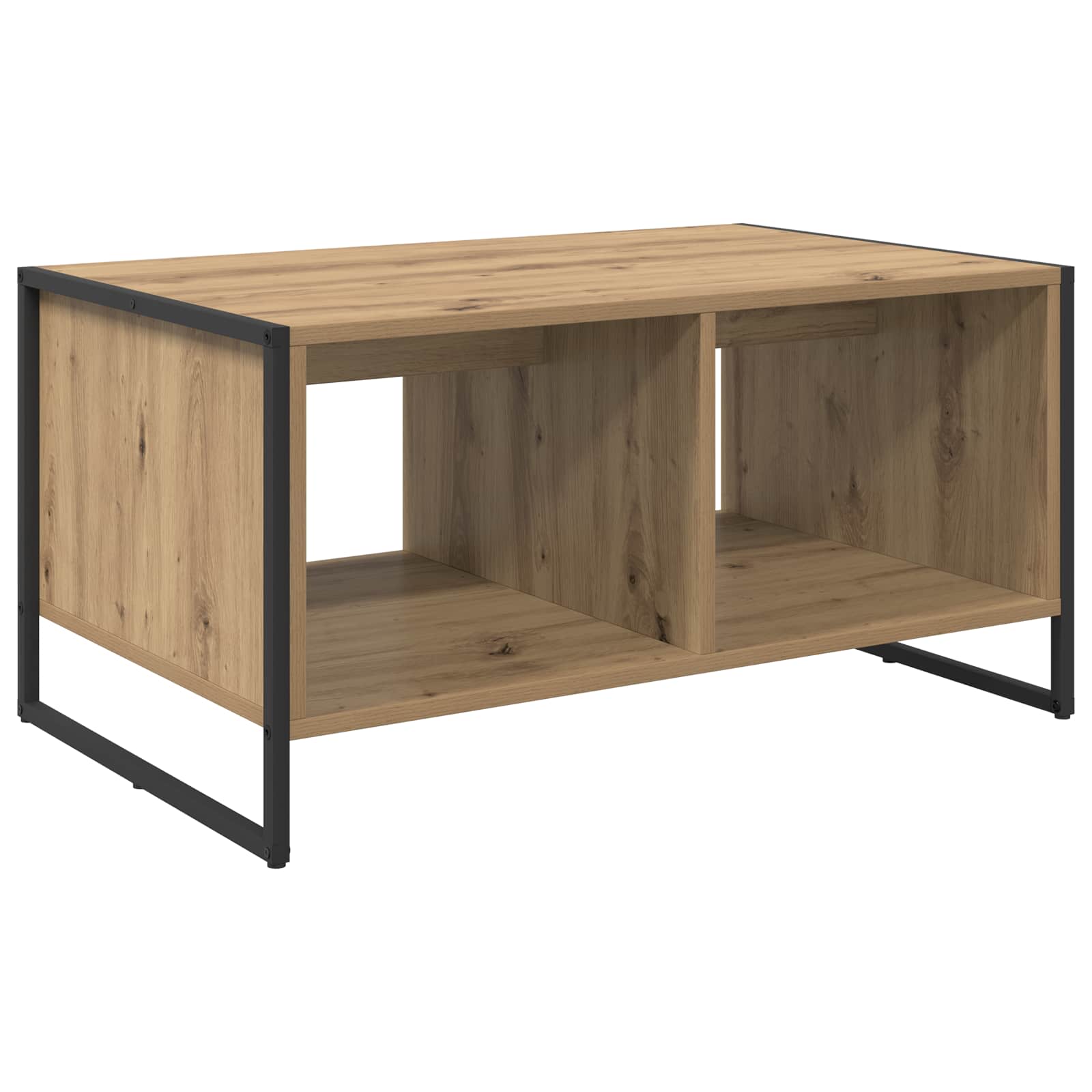 Salontafel Ambachtelijk eiken 80 x 50 x 40 cm Bewerkt hout