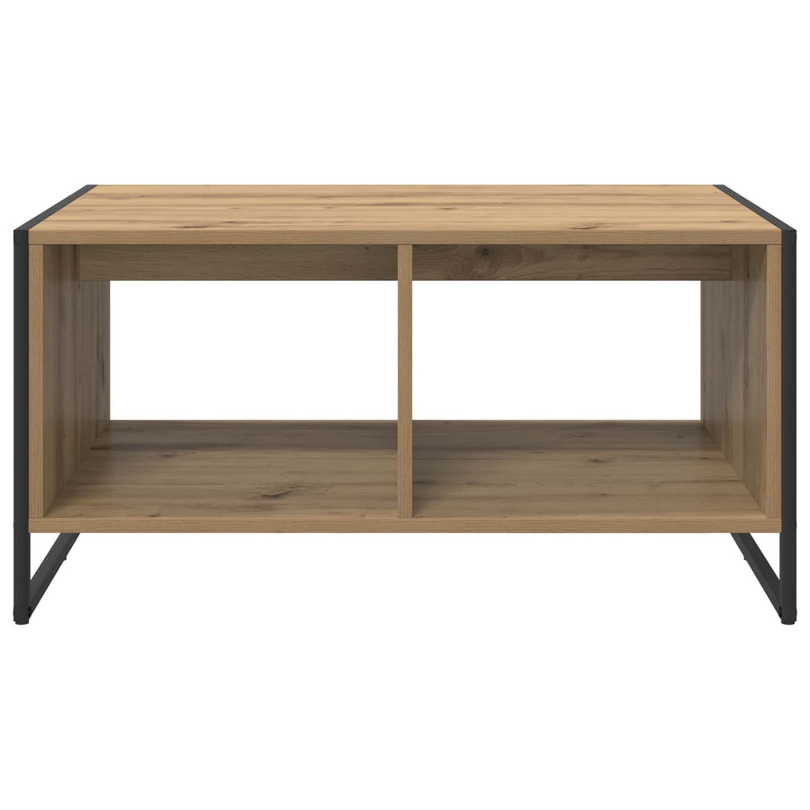 Salontafel Ambachtelijk eiken 80 x 50 x 40 cm Bewerkt hout