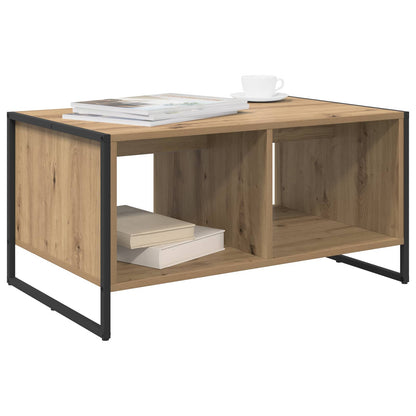 Salontafel Ambachtelijk eiken 80 x 50 x 40 cm Bewerkt hout
