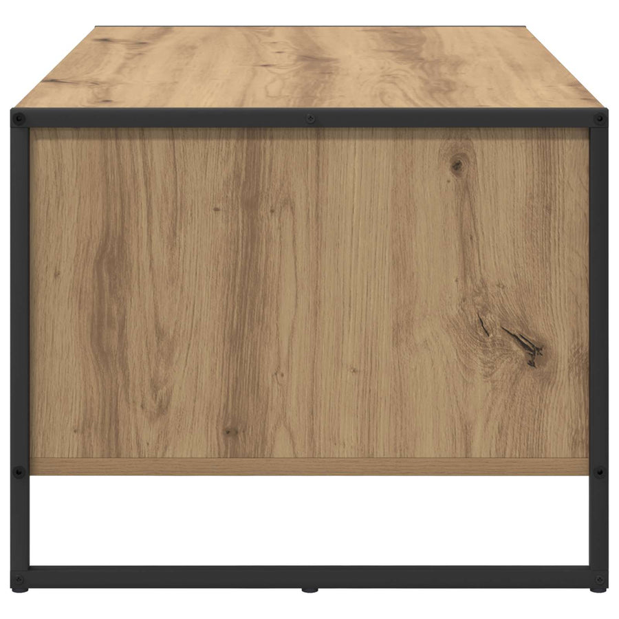 Salontafel Ambachtelijk eiken 80 x 50 x 40 cm Bewerkt hout