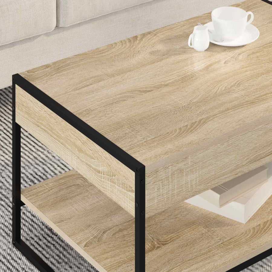 Salontafel Sonoma 80 x 50 x 40 cm Bewerkt hout