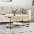 Salontafel Sonoma 80x50x40 cm bewerkt hout