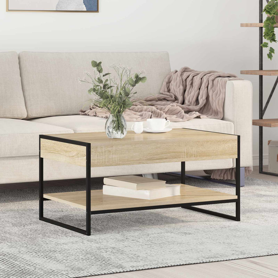 Salontafel Sonoma 80 x 50 x 40 cm Bewerkt hout