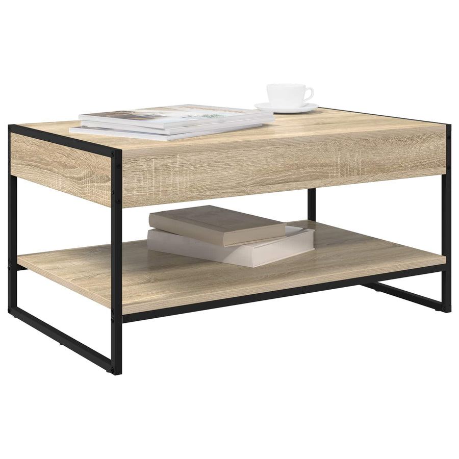 Salontafel Sonoma 80 x 50 x 40 cm Bewerkt hout