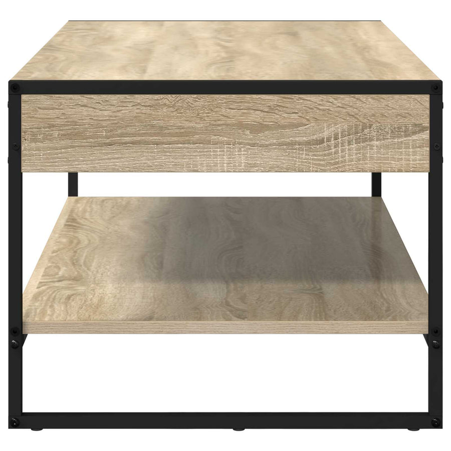 Salontafel Sonoma 80 x 50 x 40 cm Bewerkt hout