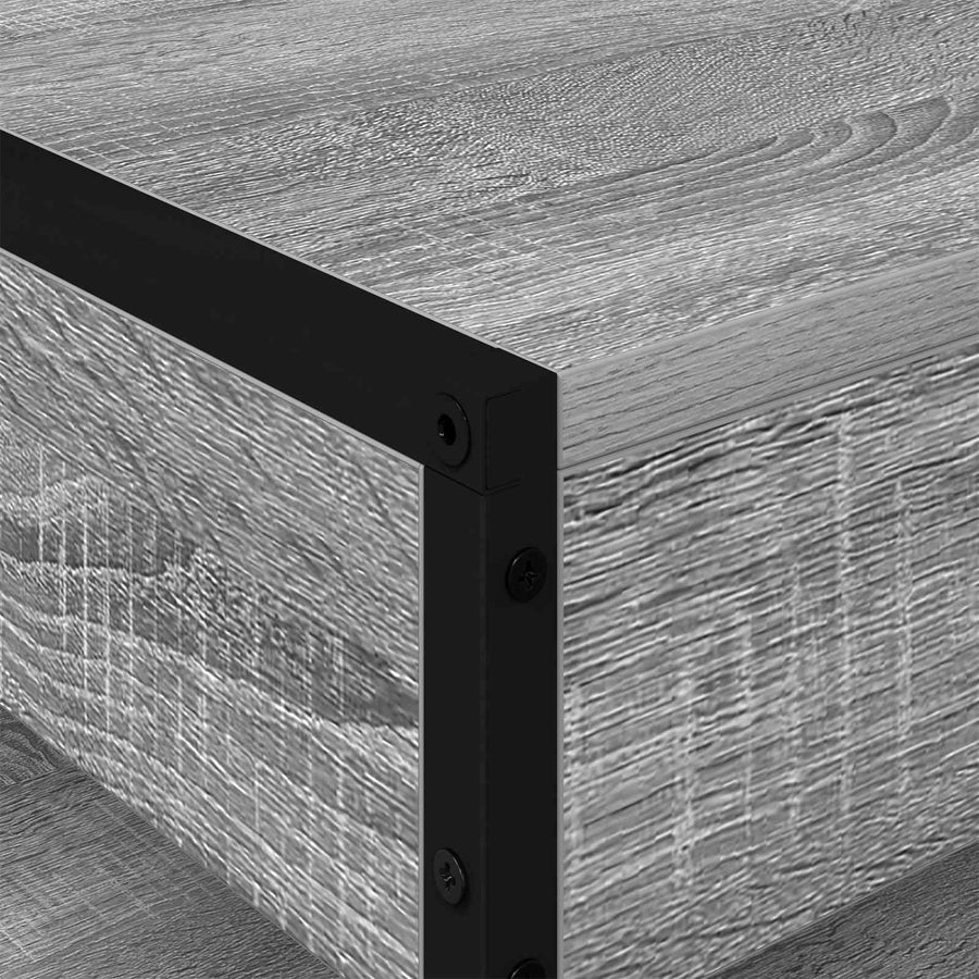Salontafel Grijs Sonoma 80 x 50 x 40 cm Bewerkt hout