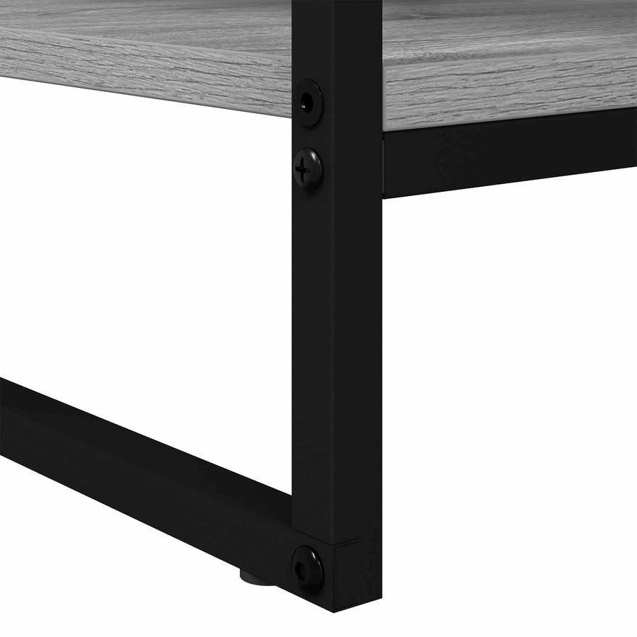 Salontafel Grijs Sonoma 80 x 50 x 40 cm Bewerkt hout