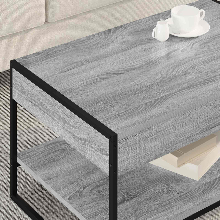 Salontafel Grijs Sonoma 80 x 50 x 40 cm Bewerkt hout