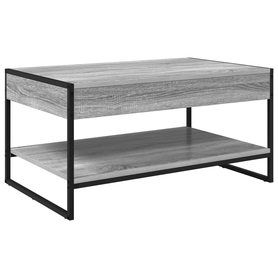 Salontafel Grijs Sonoma 80 x 50 x 40 cm Bewerkt hout