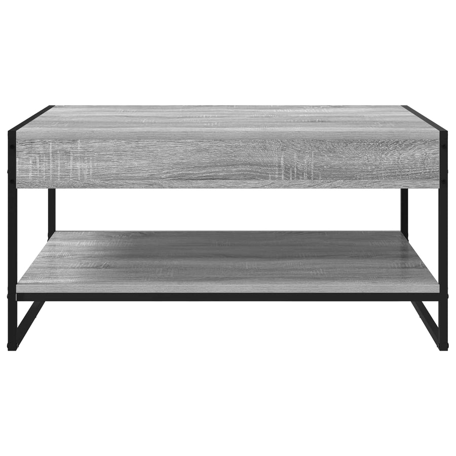 Salontafel Grijs Sonoma 80 x 50 x 40 cm Bewerkt hout
