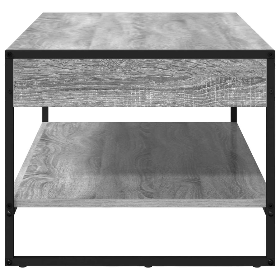 Salontafel Grijs Sonoma 80 x 50 x 40 cm Bewerkt hout