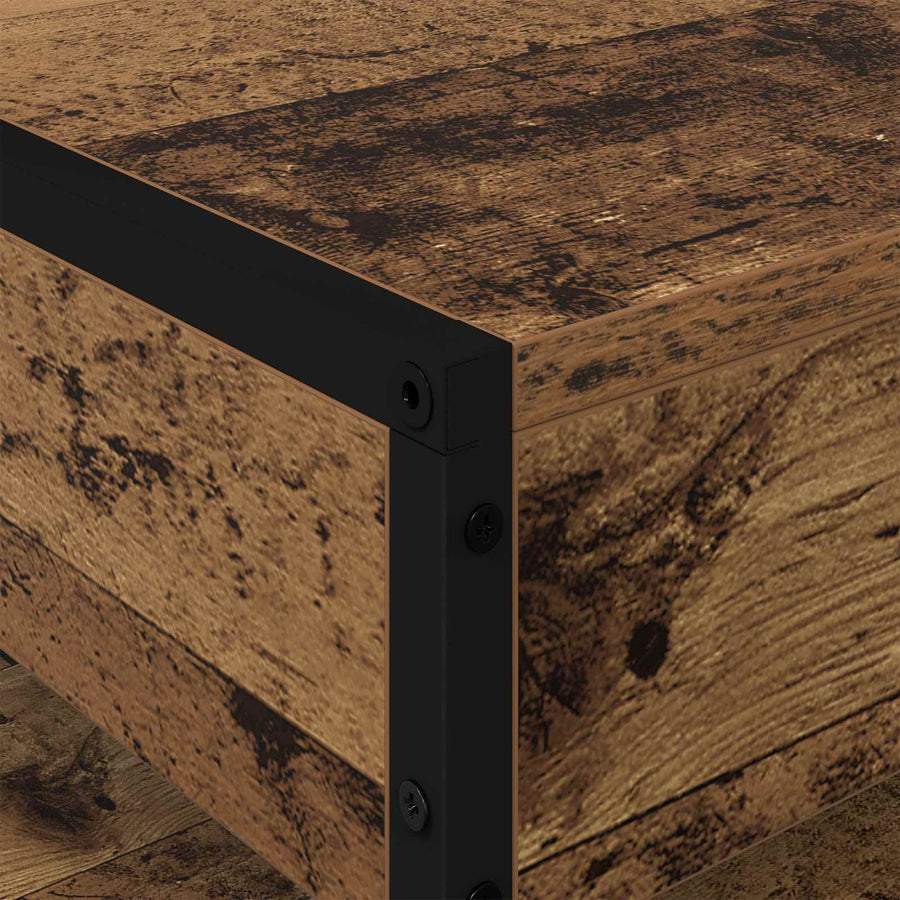 Salontafel Oud Hout 80 x 50 x 40 cm Bewerkt hout