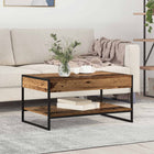 Salontafel 80x50x40 cm bewerkt hout