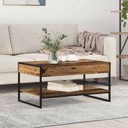 Salontafel 80x50x40 cm bewerkt hout