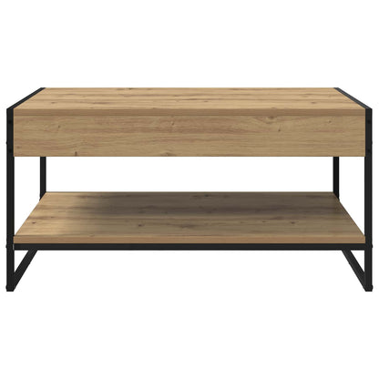 Salontafel Ambachtelijk eiken 80 x 50 x 40 cm Bewerkt hout