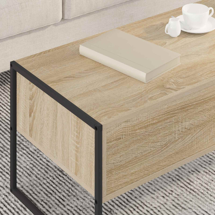 Salontafel met lade Sonoma 100 x 46 x 40 cm Bewerkt hout