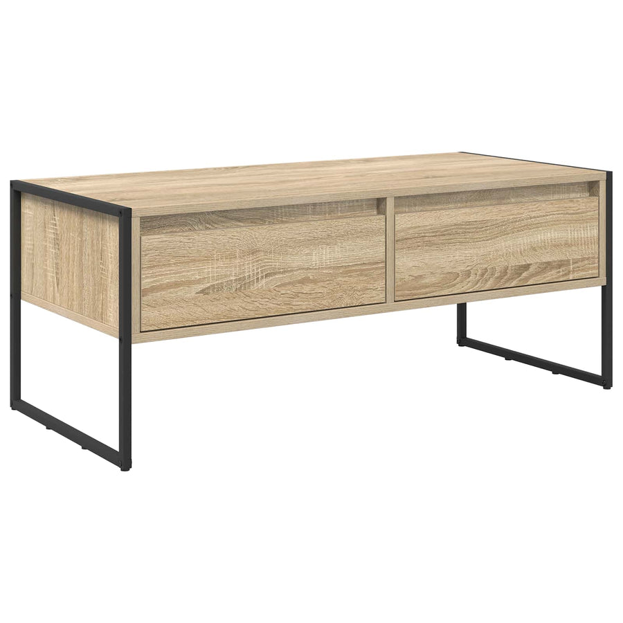 Salontafel met lade Sonoma 100 x 46 x 40 cm Bewerkt hout