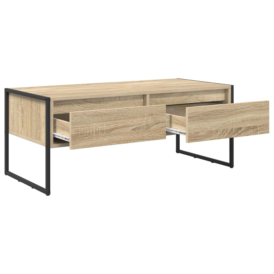 Salontafel met lade Sonoma 100 x 46 x 40 cm Bewerkt hout