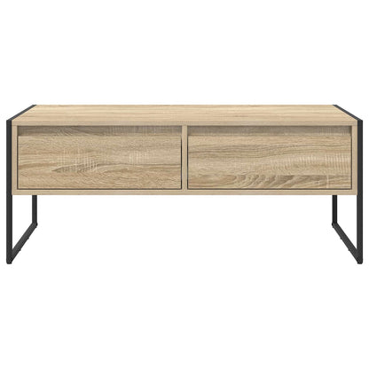 Salontafel met lade Sonoma 100 x 46 x 40 cm Bewerkt hout