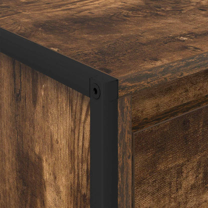 Salontafel met lade Rook Eik 100 x 46 x 40 cm Bewerkt hout