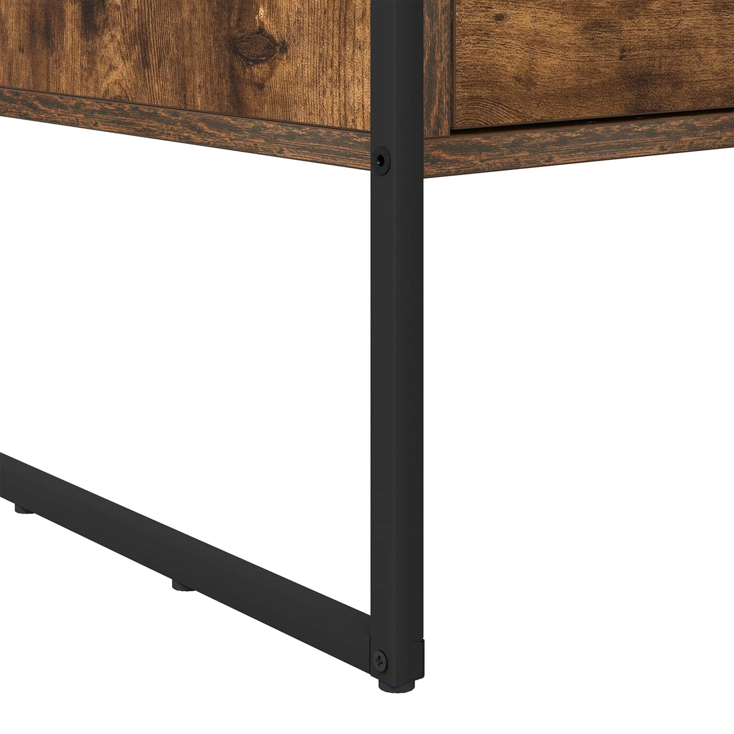 Salontafel met lade Rook Eik 100 x 46 x 40 cm Bewerkt hout