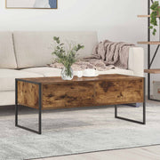 Salontafel rook eik 100x46x40 cm met lade