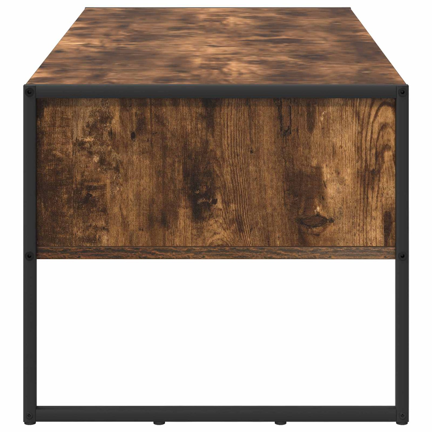 Salontafel met lade Rook Eik 100 x 46 x 40 cm Bewerkt hout