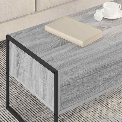 Salontafel met lade Grijs Sonoma 100 x 46 x 40 cm Bewerkt hout