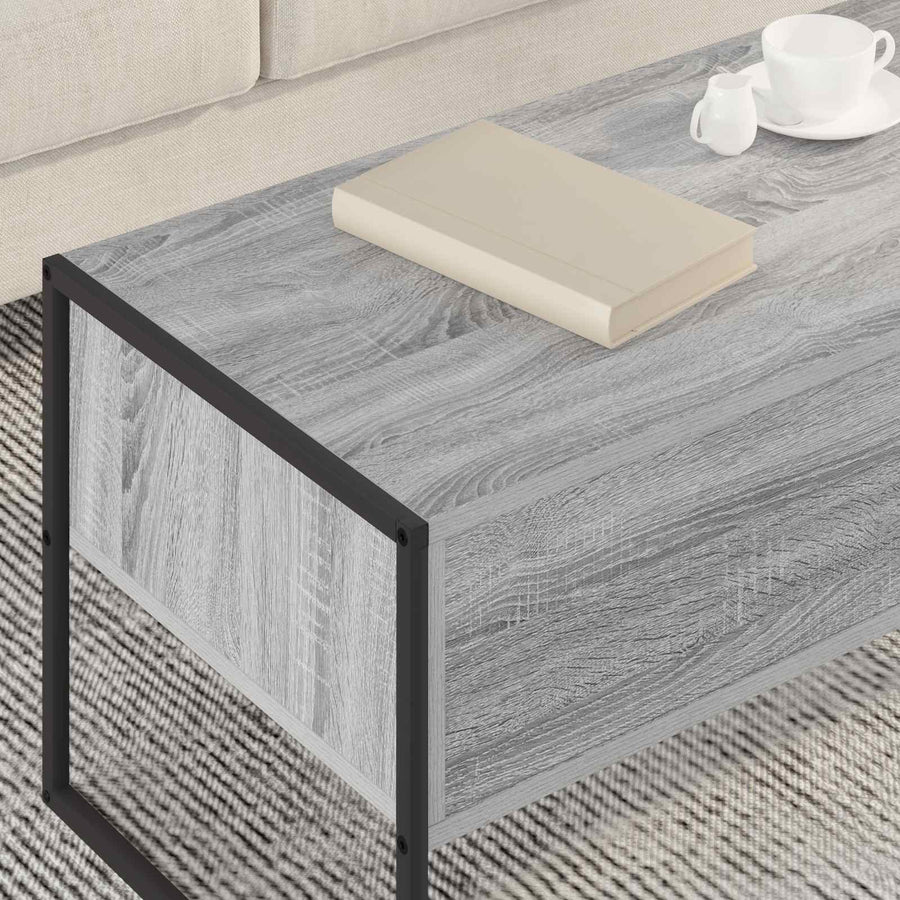 Salontafel met lade Grijs Sonoma 100 x 46 x 40 cm Bewerkt hout