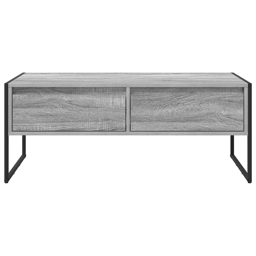 Salontafel met lade Grijs Sonoma 100 x 46 x 40 cm Bewerkt hout