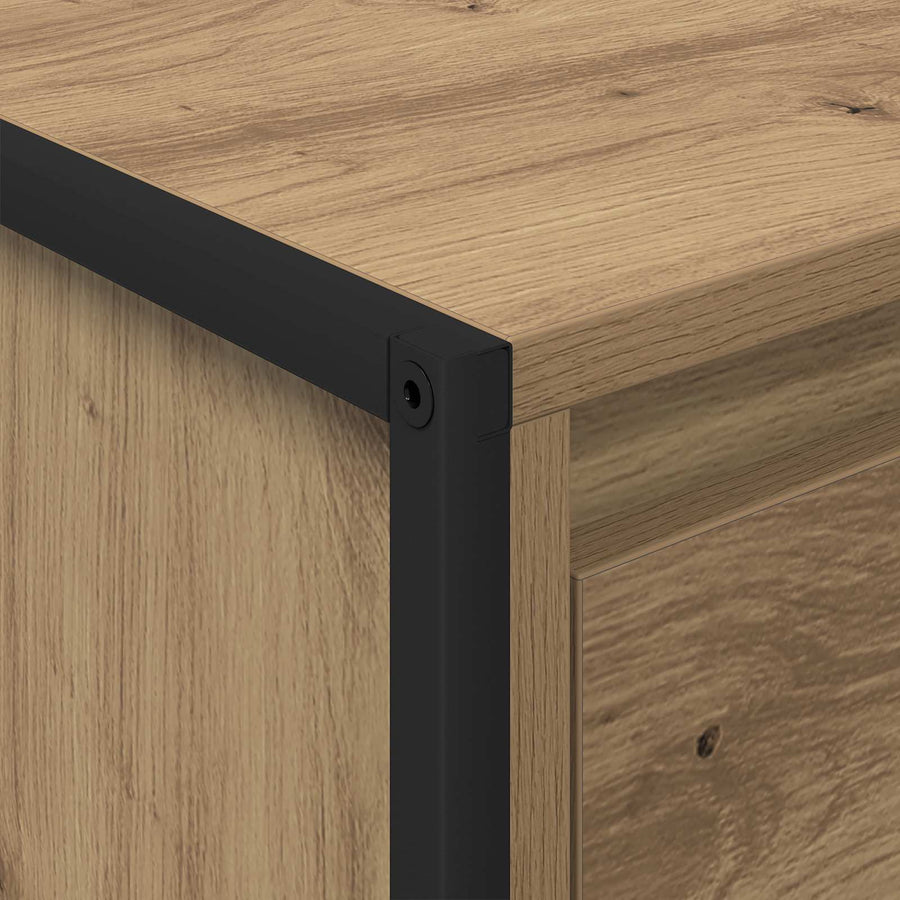 Salontafel Ambachtelijk eiken 100 x 46 x 40 cm Bewerkt hout