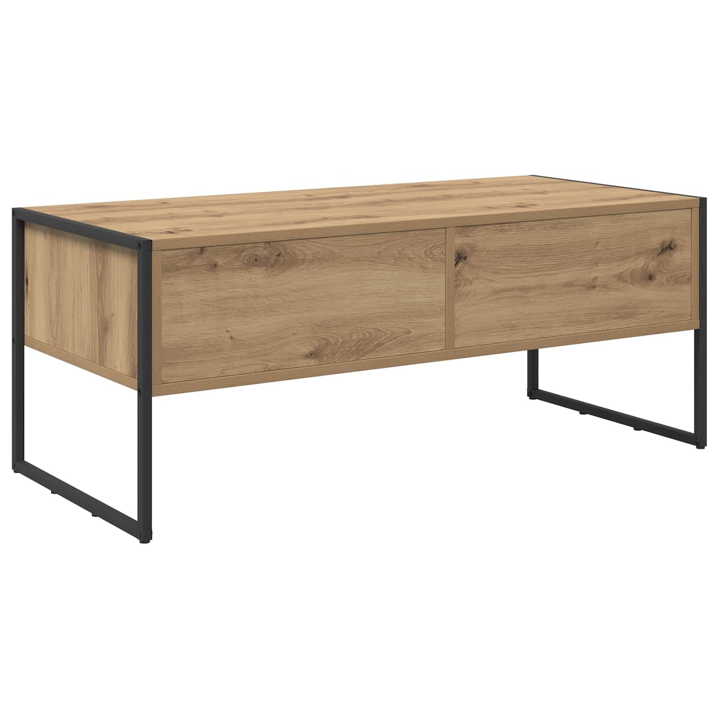 Salontafel Ambachtelijk eiken 100 x 46 x 40 cm Bewerkt hout