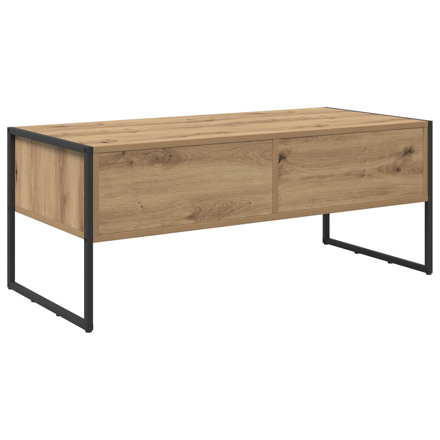 Salontafel Ambachtelijk eiken 100 x 46 x 40 cm Bewerkt hout