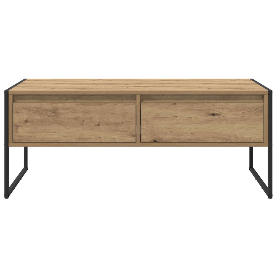 Salontafel Ambachtelijk eiken 100 x 46 x 40 cm Bewerkt hout